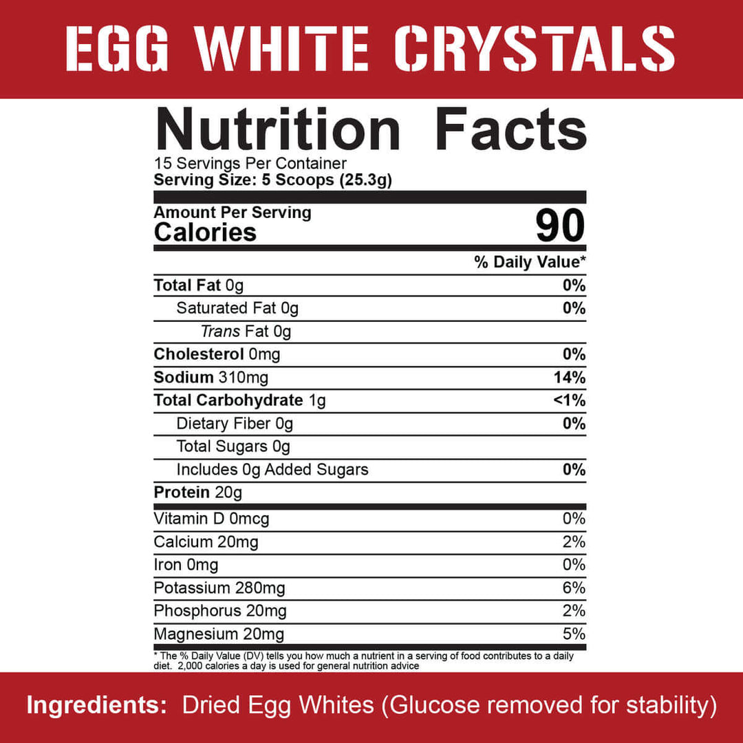 5% Nutrition - EGG WHITE CRYSTALS 