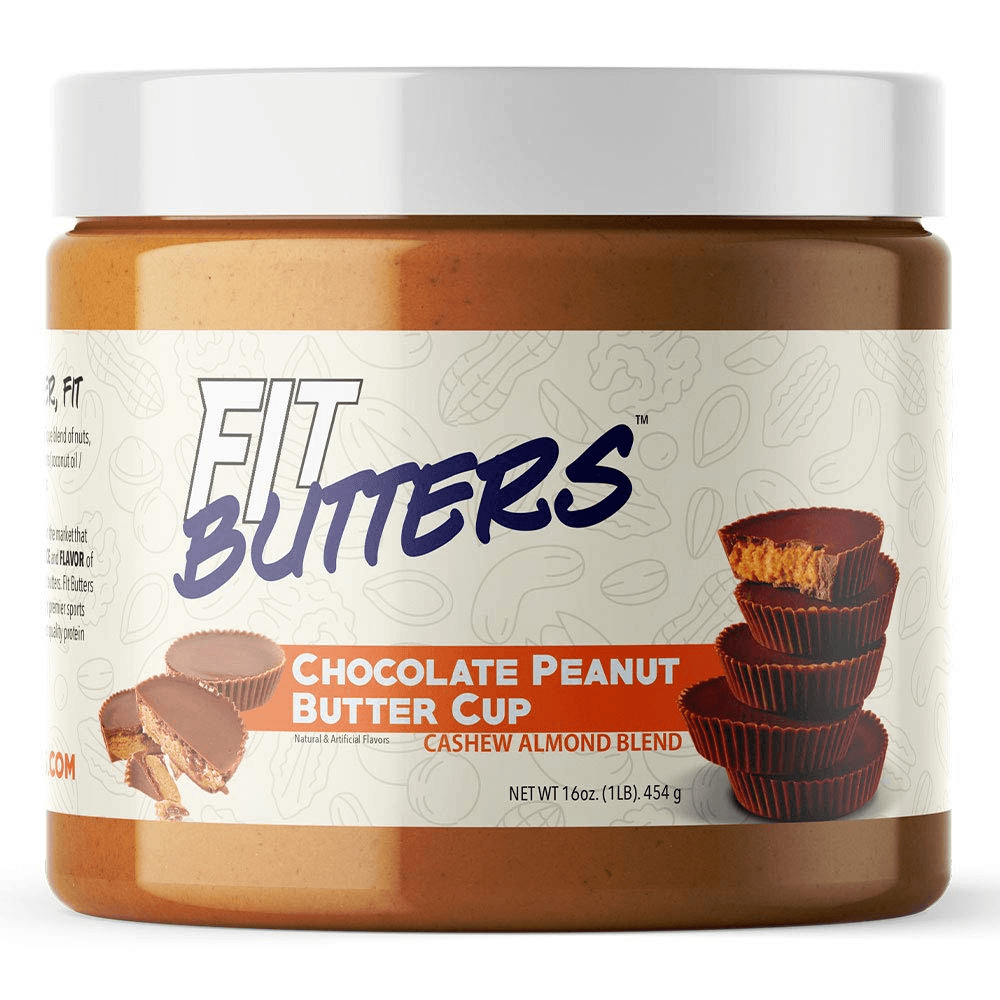 FIT BUTTERS - Cashew Almond Butter Spread 16oz-Chocolate Peanut Butter Cup-