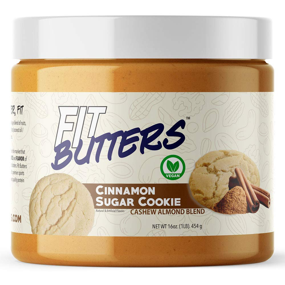 FIT BUTTERS - Cashew Almond Butter Spread 16oz-Cinnamon Sugar Cookie-