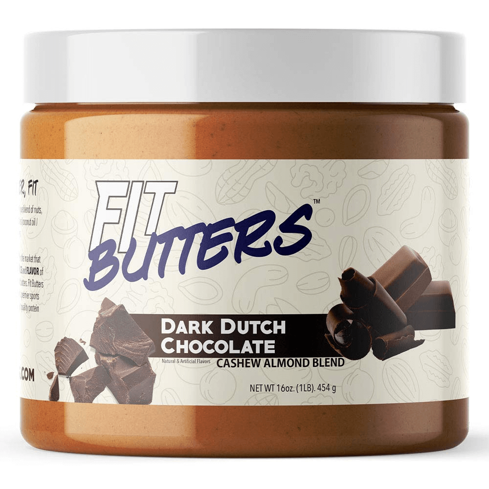 FIT BUTTERS - Cashew Almond Butter Spread 16oz-Dark Dutch Chocolate-