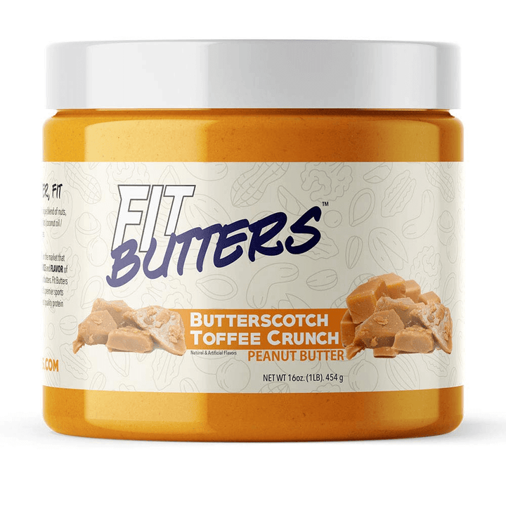 FIT BUTTERS - Peanut Butter Spread 16oz-Butterscotch Toffee Crunch-