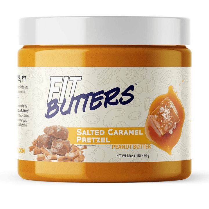FIT BUTTERS - Peanut Butter Spread 16oz-Salted Caramel Pretzel-