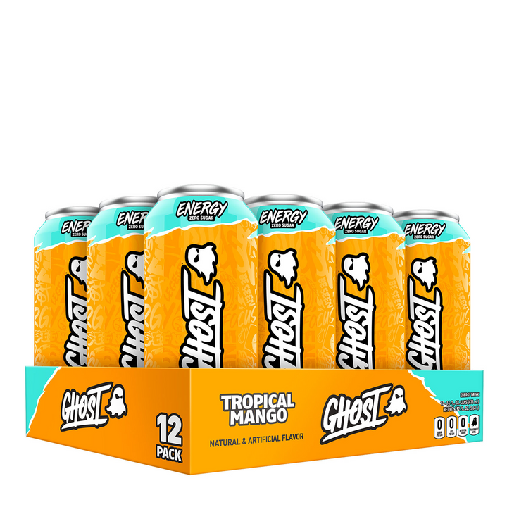 Ghost - ENERGY DRINK-12-Pack-Tropical Mango-