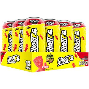 Ghost - ENERGY DRINK-12-Pack-Sour Patch Kids Redberry-