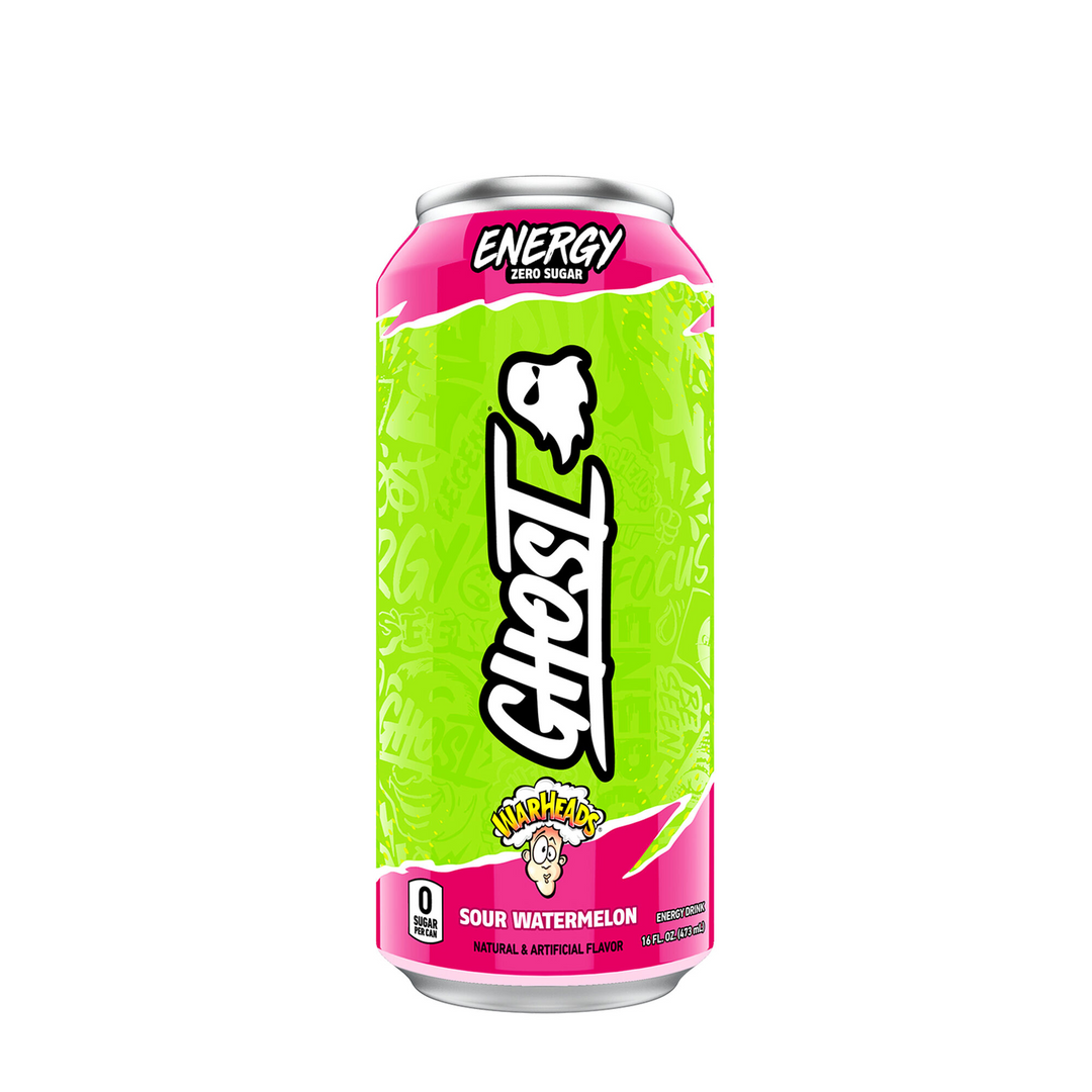 Ghost - ENERGY DRINK-Single Can-Warheads Sour Watermelon-