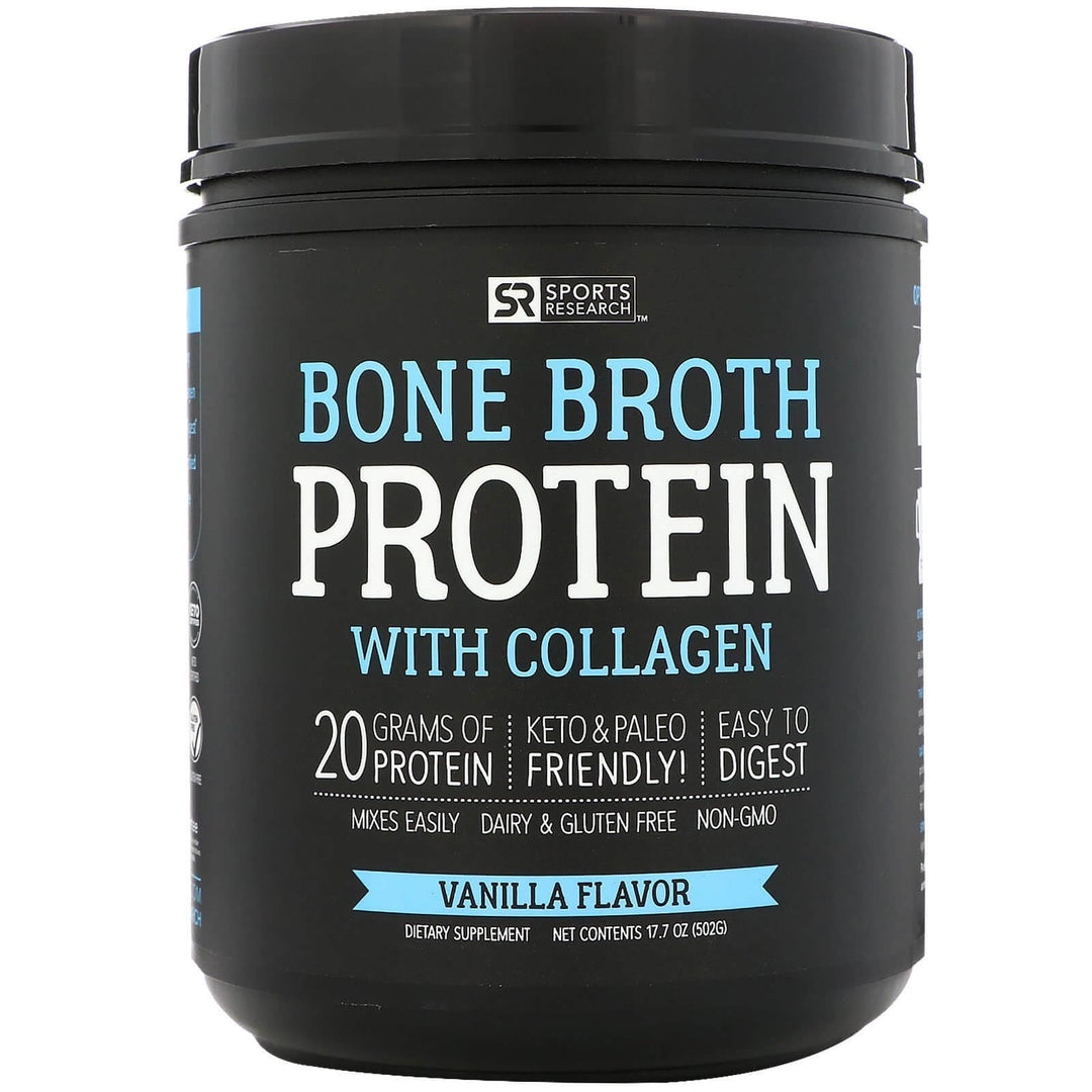 Gut Friendly Protein: Each serving contains 20 grams of Pure Bone Broth Protein with gut friendly Collagen and amino acids &mdash; with zero carbohydrates.-