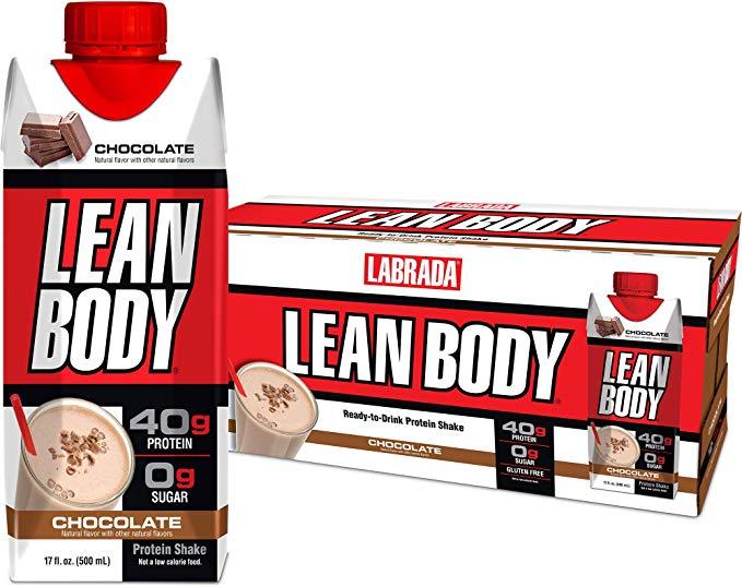 LaBrada - LEAN BODY Protein Shake-12-Pack (17 fl oz)-Chocolate-