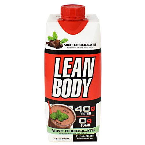 LaBrada - LEAN BODY Protein Shake-12-Pack (17 fl oz)-Mint Chocolate-