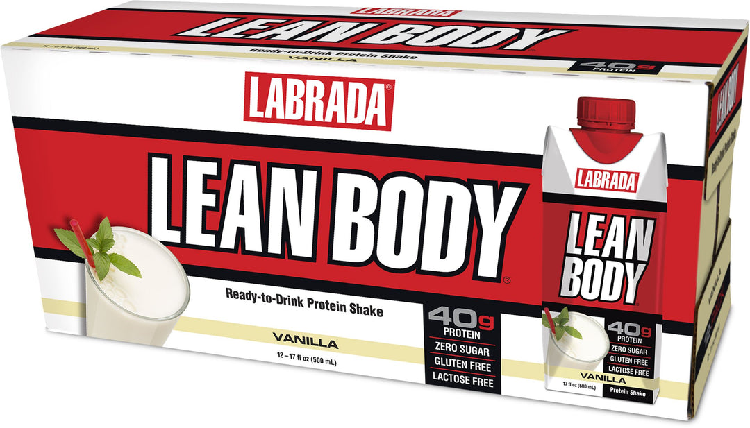 LaBrada - LEAN BODY Protein Shake-12-Pack (17 fl oz)-Vanilla-