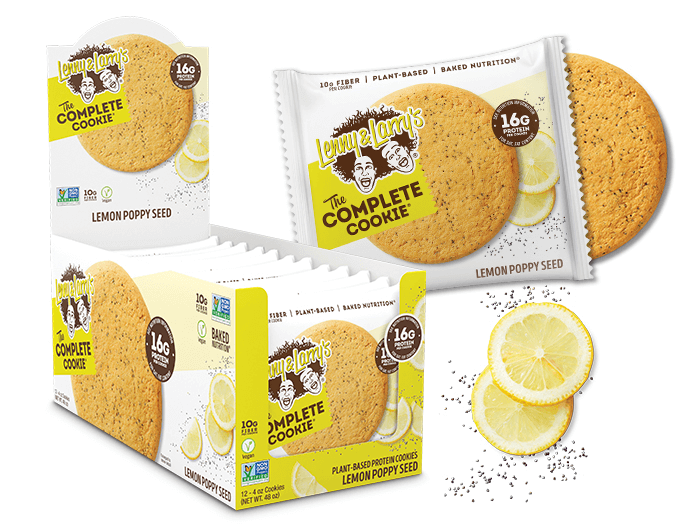 Lenny & Larry's - THE COMPLETE COOKIE-12-Pack (4 oz)-Lemon Poppy Seed-