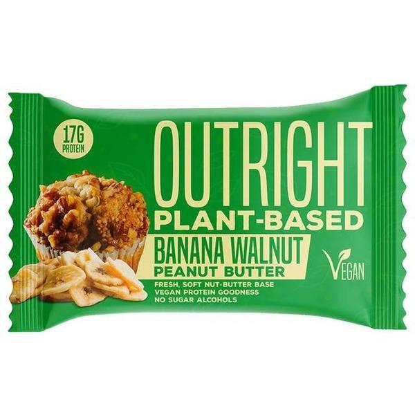 MTS Nutrition OUTRIGHT Plant-Based Protein Bar 60g Bar Banana Walnut Peanut Butter-