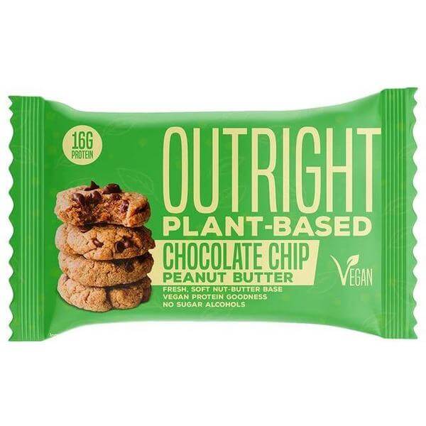 MTS Nutrition OUTRIGHT Plant-Based Protein Bar 60g Bar Chocolate Chip Peanut Butter-