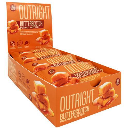 MTS Nutrition OUTRIGHT Real Whole Food Protein Bar-60g (12-Pack)-Butterscotch Peanut Butter-