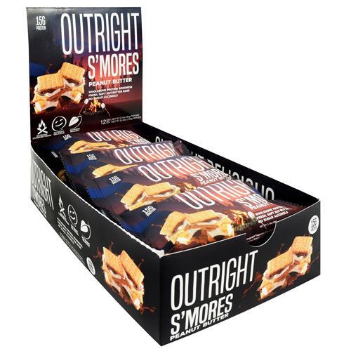 MTS Nutrition OUTRIGHT Real Whole Food Protein Bar-60g (12-Pack)-S'mores Peanut Butter-