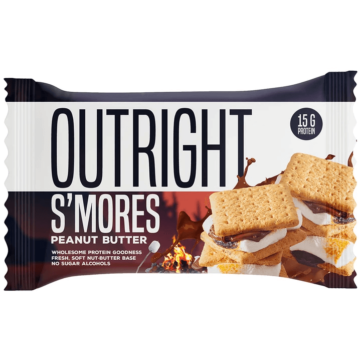 MTS Nutrition OUTRIGHT Real Whole Food Protein Bar 60g S'mores Peanut Butter-