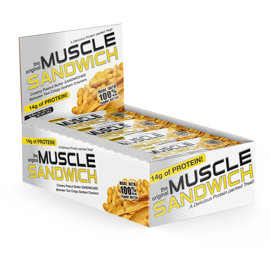 Muscle Foods - MUSCLE SANDWICH-12-Pack-Peanut Butter-