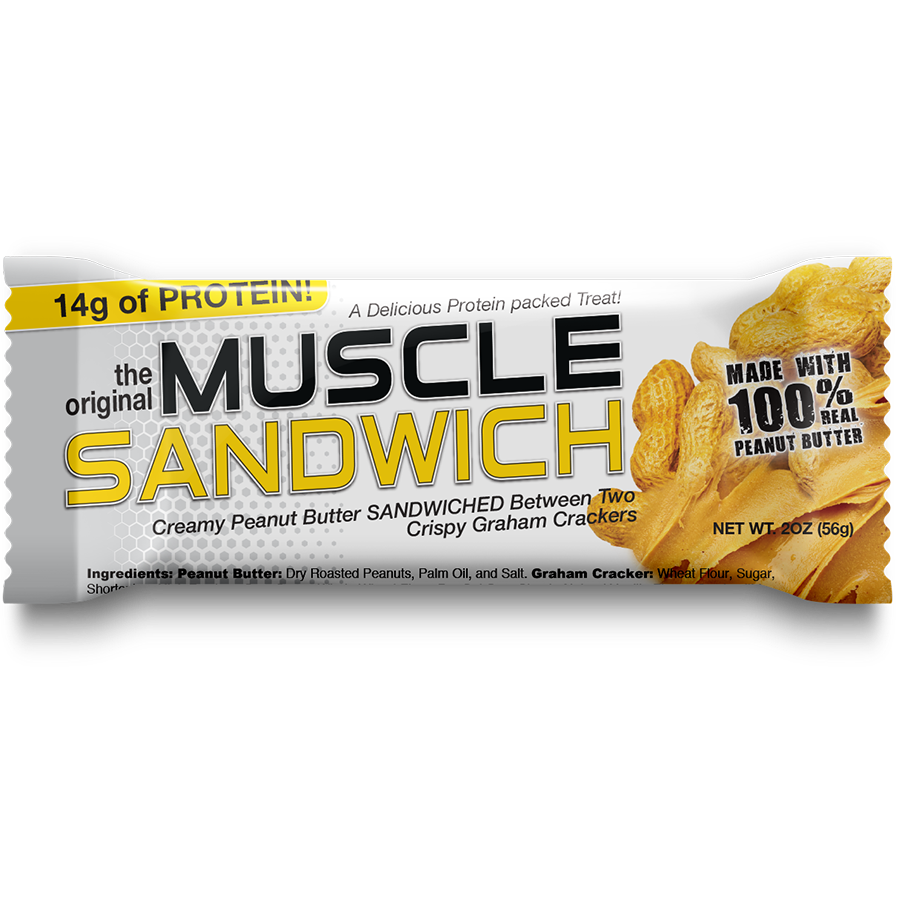 Muscle Foods - MUSCLE SANDWICH-Single Bar-Peanut Butter-