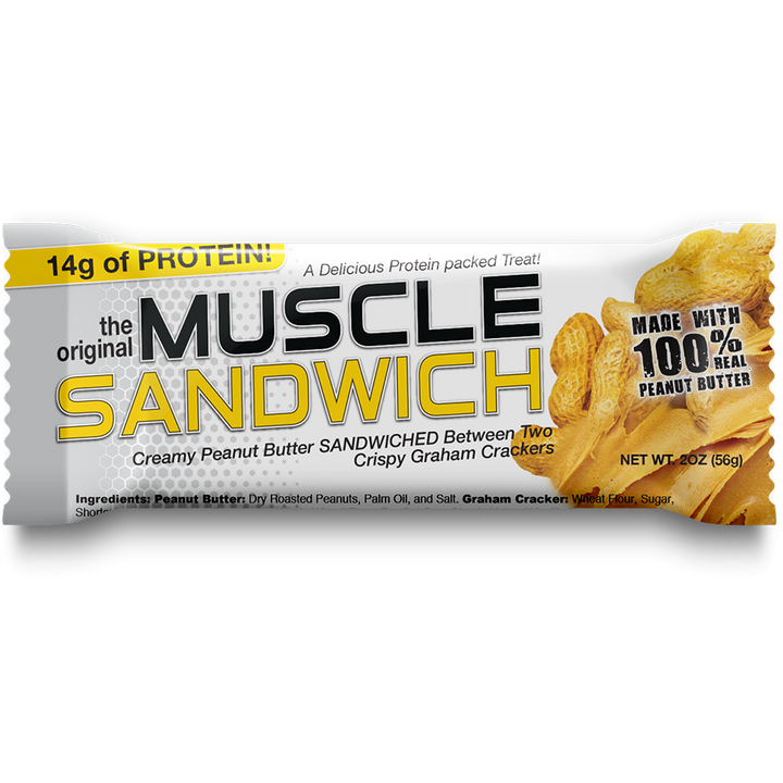 Muscle Foods - MUSCLE SANDWICH-Single Bar-Peanut Butter-