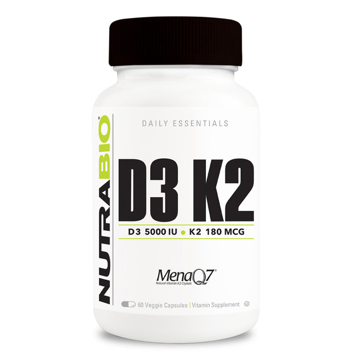 NUTRABIO D3/K2 60 VEGGIE CAPSULES