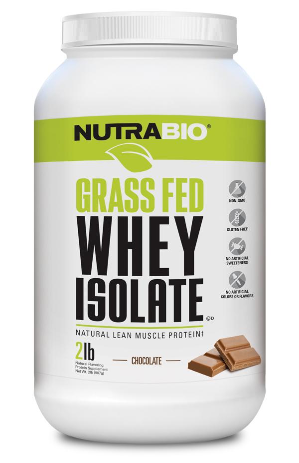 NutraBio - GRASS FED WHEY ISOLATE-2 Lbs-Chocolate-