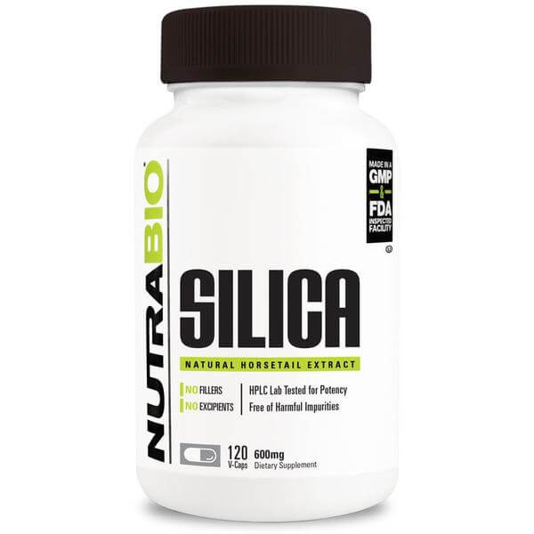 NutraBio SILICA (600mg) 120 V-Caps-