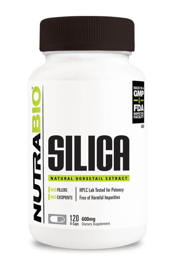 NutraBio SILICA (600mg) 120 V-Caps-