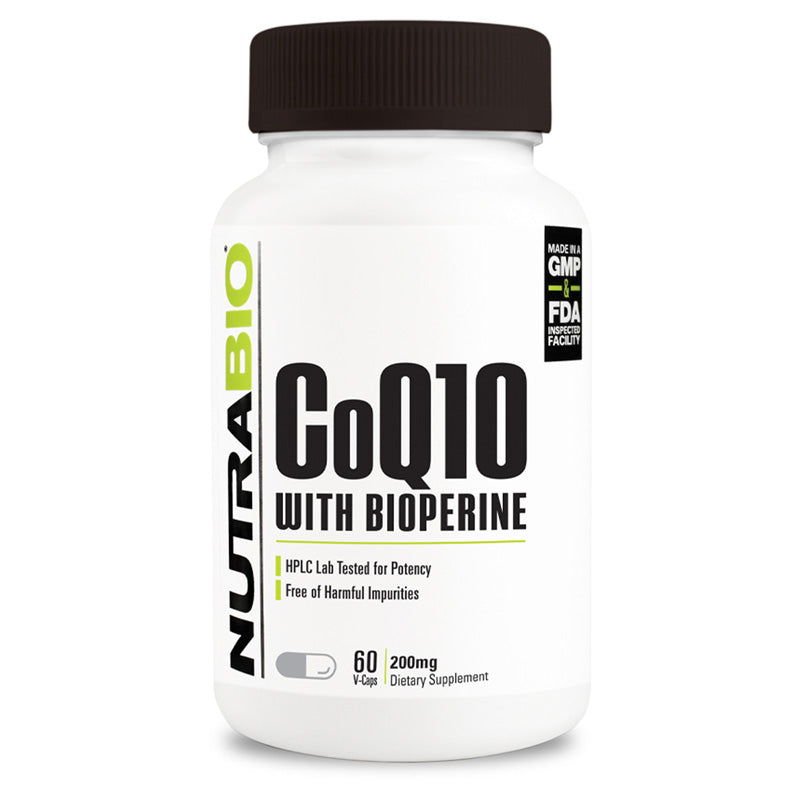 NUTRABIO COQ10 WITH BIOPERINE 200MG 60 CAPSULES