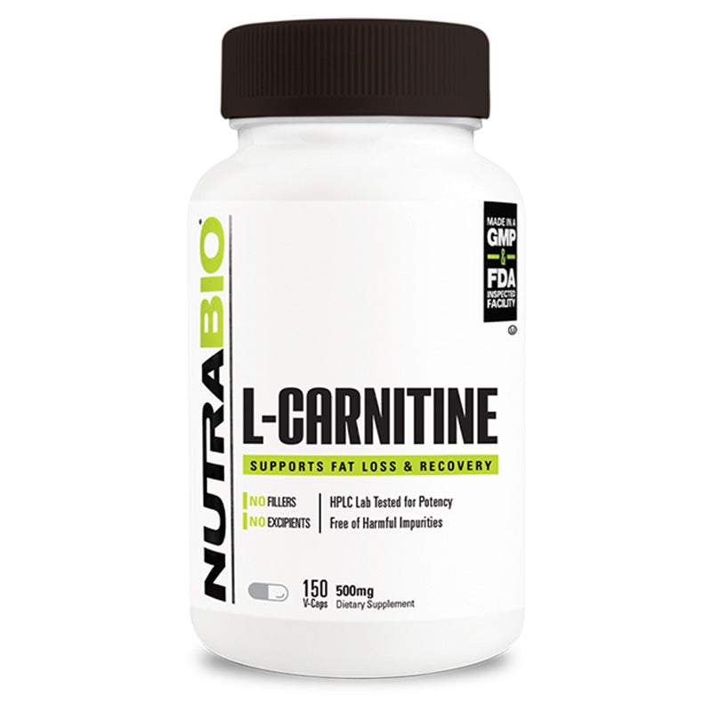 NUTRABIO L-CARNITINE (500MG) 150 VEGETABLE CAPSULES
