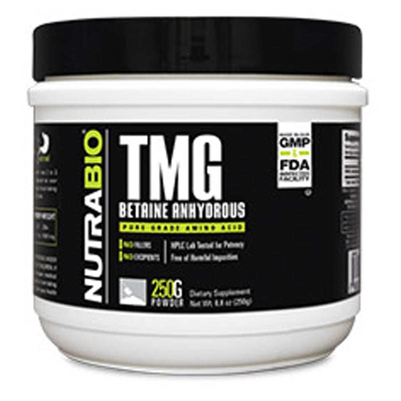 NutraBio TMG BETAINE ANHYDROUS 250G UNFLAVORED