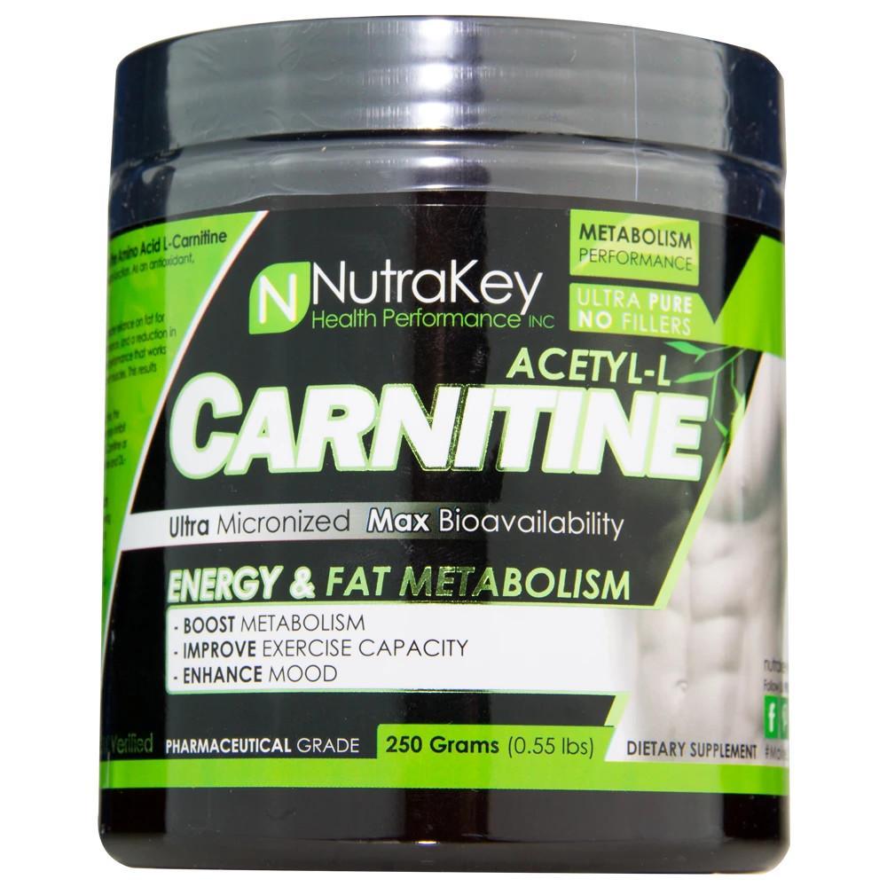 NutraKey - ACETYL L-CARNITINE-250g Powder (Unflavored)-