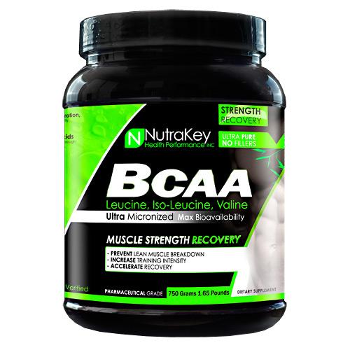NutraKey - BCAA Powder - 83 Servings (750g) Unflavored-