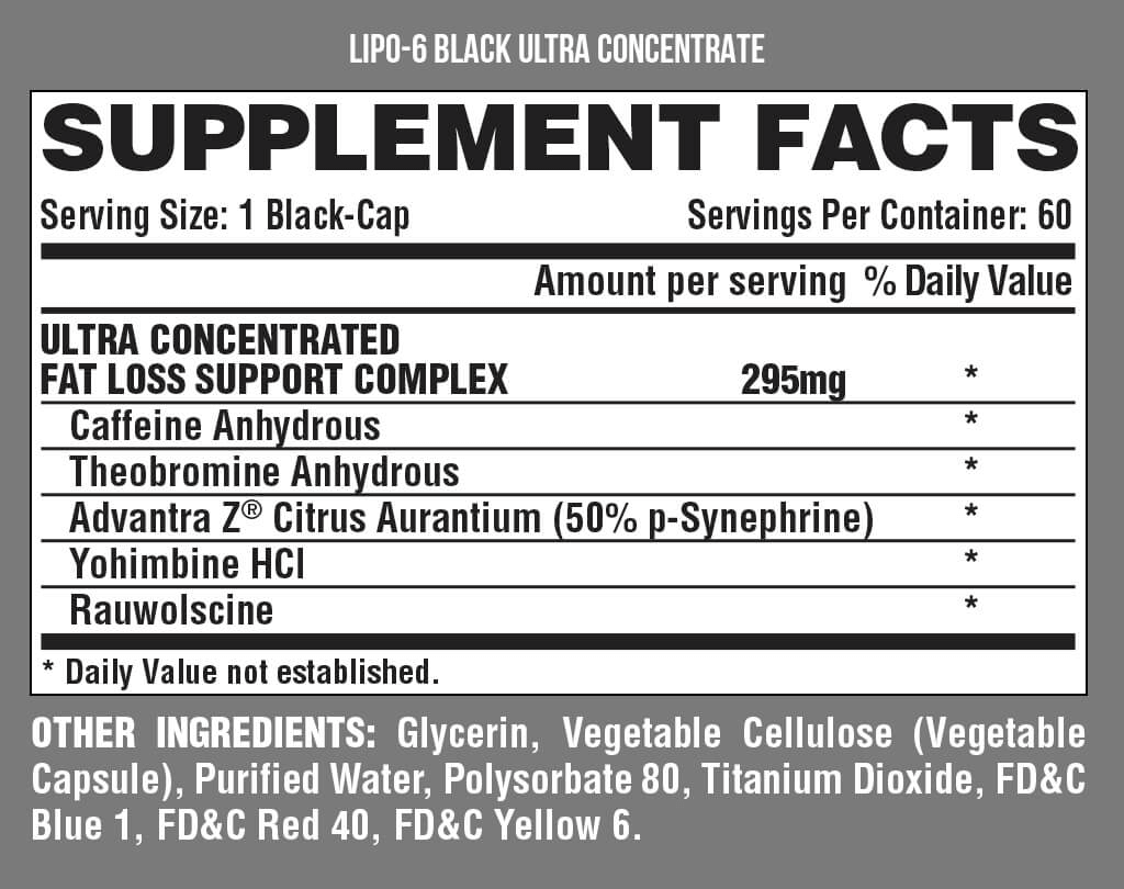 Nutrex LIPO-6 BLACK UC 60 Capsules-