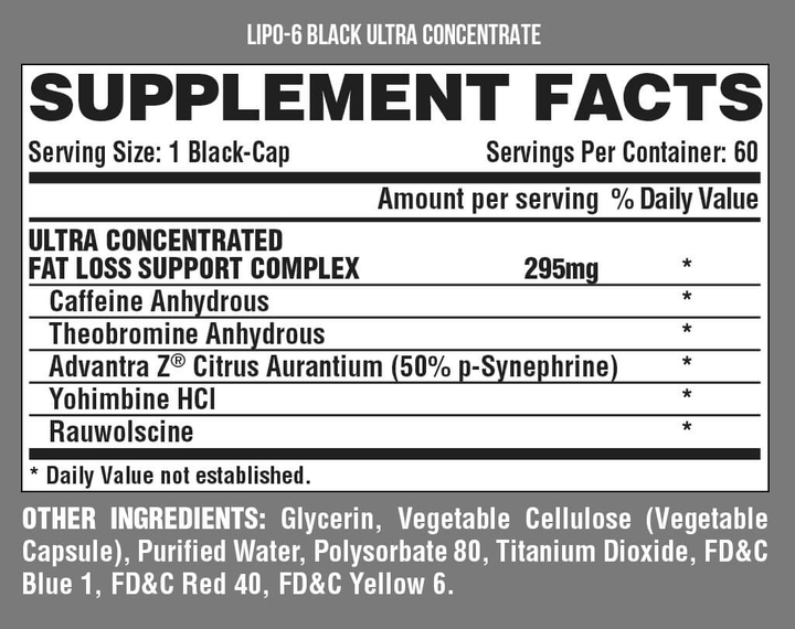 Nutrex LIPO-6 BLACK UC 60 Capsules-