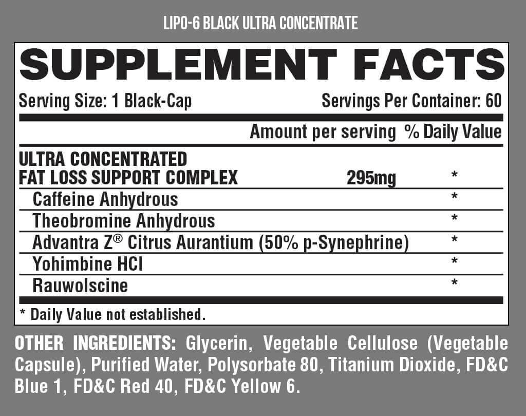 Nutrex LIPO-6 BLACK UC 60 Capsules-