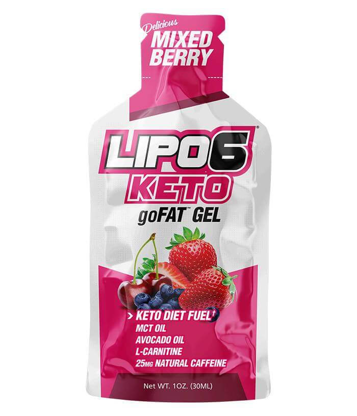 Nutrex LIPO-6 KETO goFAT Gel 1 oz Mixed Berry-