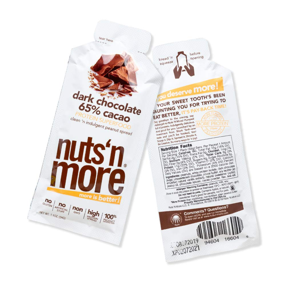 Nuts 'n More HIGH PROTEIN SPREAD 34g Dark Chocolate 65% Cacao-