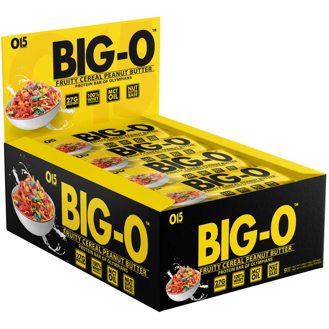 O15 Nutrition - BIG-O Protein Bar-9-Pack-Fruity Cereal Peanut Butter-