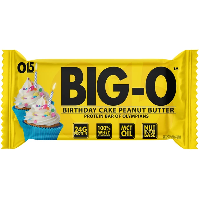 O15 Nutrition - BIG-O Protein Bar-Single-Birthday Cake Peanut Butter-