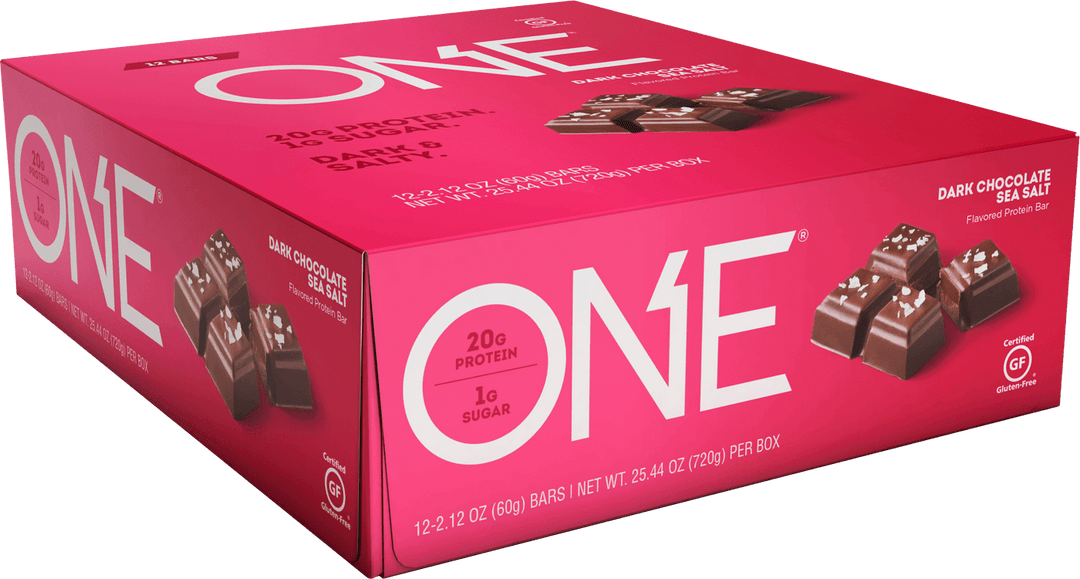 ONE Brand - PROTEIN BAR-12-Pack-Dark Chocolate Sea Salt-