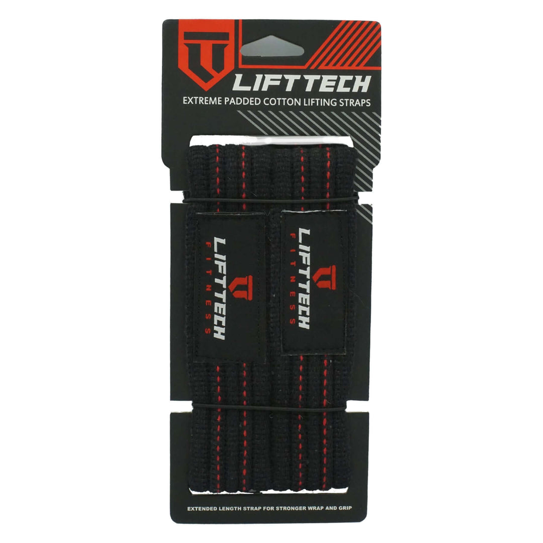 Lift Tech Fitness - EXTREME PADDED COTTON LIFTING STRAPS