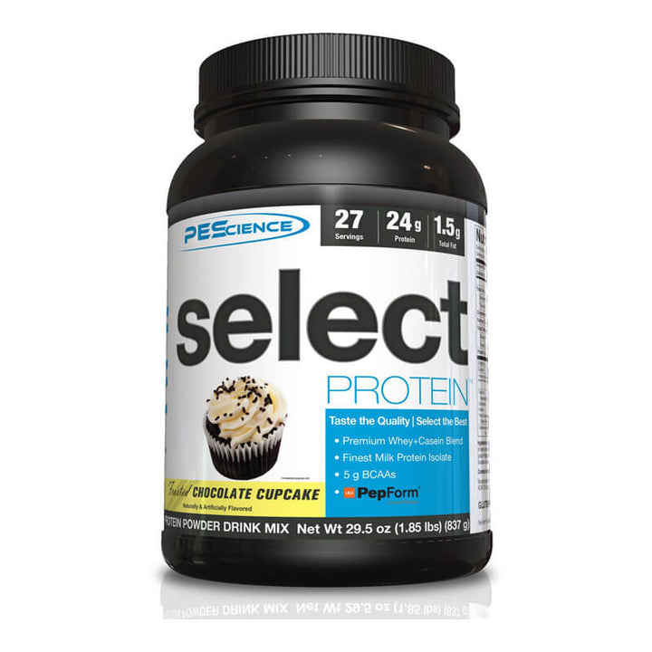 PEScience_-_SELECT_Protein Frosted_Chocolate_Cupcake