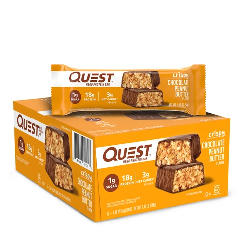 Quest Nutrition - HERO PROTEIN BARS-12-Pack-Chocolate Peanut Butter-