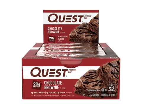 Quest Nutrition - PROTEIN BARS-12-Pack-Chocolate Brownie-