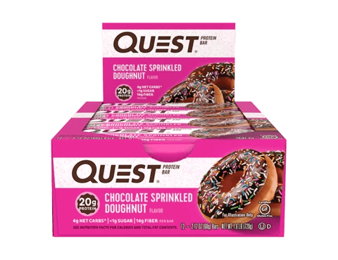 Quest Nutrition - PROTEIN BARS-12-Pack-Chocolate Sprinkled Doughnut-