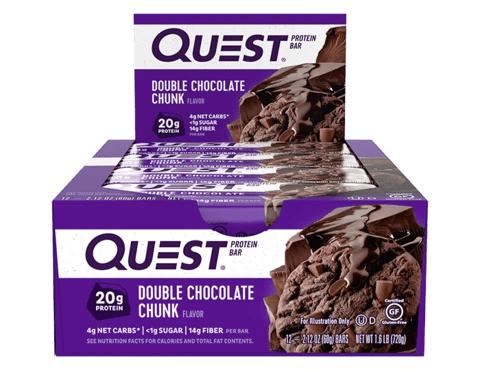 Quest Nutrition - PROTEIN BARS-12-Pack-Double Chocolate Chunk-