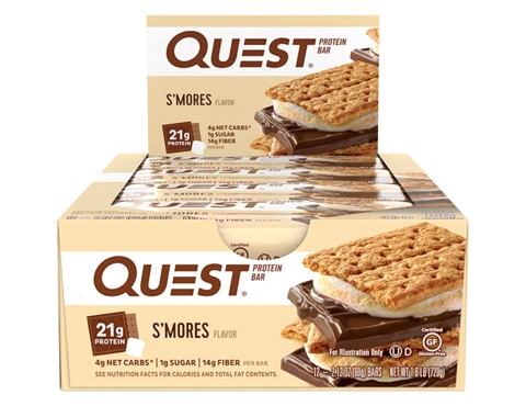 Quest Nutrition - PROTEIN BARS-12-Pack-S'mores-