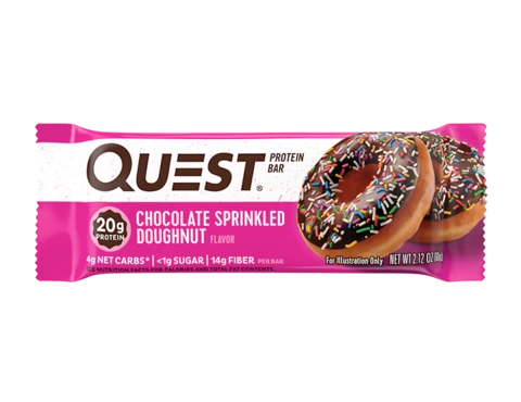 Quest Nutrition - PROTEIN BARS-Single Bar-Chocolate Sprinkled Doughnut-
