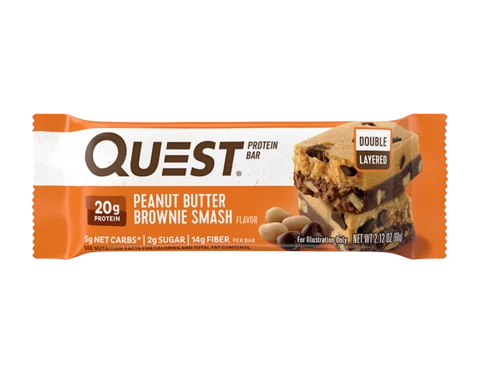 Quest Nutrition - PROTEIN BARS-Single Bar-Peanut Butter Brownie Smash-