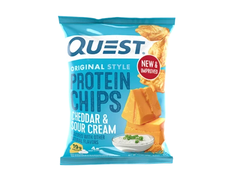 Quest Nutrition - PROTEIN CHIPS-8-Pack (8x1.1oz)-Cheddar & Sour Cream-