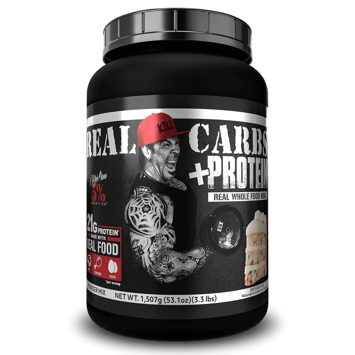 REAL CARBS + PROTEIN  Birthday-Cake